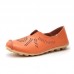 Large Size Women Pure Color Hollow Out Flats Loafers Large Size Women Pure Color Hollow Out Flats Loafers