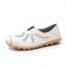 Large Size Women Pure Color Hollow Out Flats Loafers Large Size Women Pure Color Hollow Out Flats Loafers