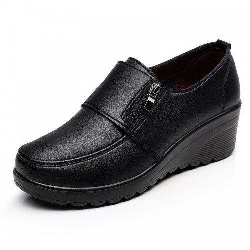 Casual Wedges Pure Color Slip On Loafers Casual Wedges Pure Color Slip On Loafers