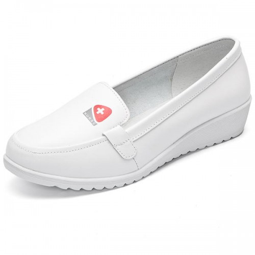 Casual Slip On White Round Toe Soft Sole Flat Shoes For Women Casual Slip On White Round Toe Soft Sole Flat Shoes For Women