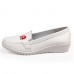 Casual Slip On White Round Toe Soft Sole Flat Shoes For Women Casual Slip On White Round Toe Soft Sole Flat Shoes For Women