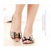 Women Summer Chic Beach Sandals Peep Toe Flat Rhinestone Shoes Women Summer Chic Beach Sandals Peep Toe Flat Rhinestone Shoes