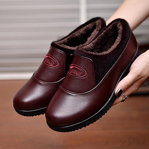 Slip On Keep Warm Shoes Round Toe Casual Outdoor Comfortable Flats Slip On Keep Warm Shoes Round Toe Casual Outdoor Comfortable Flats