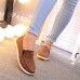 Round Toe Soft Sole Lightweight Slip On Flat Loafers Round Toe Soft Sole Lightweight Slip On Flat Loafers