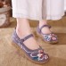 Women Casual Embroidery Lace Up Flower Flat Loafers Women Casual Embroidery Lace Up Flower Flat Loafers