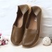 Soft Leather Round Toe Comfy Flats For Women Soft Leather Round Toe Comfy Flats For Women