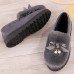 Women Casual Keep Warm Fluffy Butterfly Knot Flat Loafers Women Casual Keep Warm Fluffy Butterfly Knot Flat Loafers