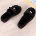Women Casual Keep Warm Fluffy Butterfly Knot Flat Loafers Women Casual Keep Warm Fluffy Butterfly Knot Flat Loafers