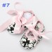 Baby Girls Cotton Crib Shoes Soft Sole Printed Damask Bow 0-18M Baby Girls Cotton Crib Shoes Soft Sole Printed Damask Bow 0-18M