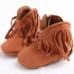 Tassel Design Crib Shoes Baby Boy Girl Winter Shoes Infant Newborn Toddler Soft Sole Boots