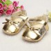 Infant Toddler Baby Girl Leather Bowknot Soft Sole Shine Walking Lovely Crib Parm Newborn Shoes