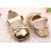 Infant Toddler Baby Girl Leather Bowknot Soft Sole Shine Walking Lovely Crib Parm Newborn Shoes