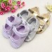 Infant Toddler Baby Girl Leather Bowknot Soft Sole Shine Walking Lovely Crib Parm Newborn Shoes