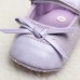 Infant Toddler Baby Girl Leather Bowknot Soft Sole Shine Walking Lovely Crib Parm Newborn Shoes
