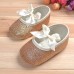 Baby Girls Shiny Bling Ribbon Soft Sole First Walking Shoes Baby Girls Shiny Bling Ribbon Soft Sole First Walking Shoes