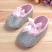 Baby Girls Shiny Bling Ribbon Soft Sole First Walking Shoes Baby Girls Shiny Bling Ribbon Soft Sole First Walking Shoes