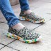 US Size 5-11 Women Hand-made knitting Shoes Casual Comfortable Breathable Camouflage Flats Shoes US Size 5-11 Women Hand-made knitting Shoes Casual Comfortable Breathable Camouflage Flats Shoes