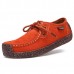 US Size 5-11 Women Suede Casual Outdoor Lace Up Comfy Flat Shoes US Size 5-11 Women Suede Casual Outdoor Lace Up Comfy Flat Shoes