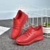 Red Color Comfy Lace Up Sneakers Casual Shoes Red Color Comfy Lace Up Sneakers Casual Shoes