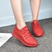 Red Color Comfy Lace Up Sneakers Casual Shoes Red Color Comfy Lace Up Sneakers Casual Shoes