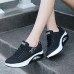 Women Breathable Platform Rocker Sole Mesh Lace Up Trainers Women Breathable Platform Rocker Sole Mesh Lace Up Trainers