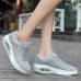 Women Breathable Platform Rocker Sole Mesh Lace Up Trainers Women Breathable Platform Rocker Sole Mesh Lace Up Trainers
