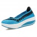 Colorful Knitted Slip On Rocker Sole Shoes For Women Colorful Knitted Slip On Rocker Sole Shoes For Women