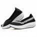 Colorful Knitted Slip On Rocker Sole Shoes For Women Colorful Knitted Slip On Rocker Sole Shoes For Women