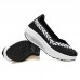 Colorful Knitted Slip On Rocker Sole Shoes For Women Colorful Knitted Slip On Rocker Sole Shoes For Women