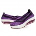 Colorful Knitted Slip On Rocker Sole Shoes For Women Colorful Knitted Slip On Rocker Sole Shoes For Women