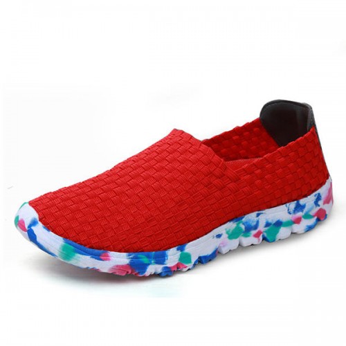 US Size 5-13 Women Hand-made Knit Shoes Casual Breathable Comfortable Walking Shoes Outdoor Flats US Size 5-13 Women Hand-made Knit Shoes Casual Breathable Comfortable Walking Shoes Outdoor Flats