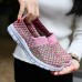 Women Hand-Made Knitting Outdoor Casual Flat Shoes Women Hand-Made Knitting Outdoor Casual Flat Shoes