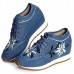 Chinese Embroidered Lace Up Casual Round Toe Shoes