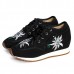 Chinese Embroidered Lace Up Casual Round Toe Shoes