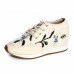 Chinese Embroidered Lace Up Casual Round Toe Shoes