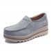 Women Platforms Slip On Casual Suede Comfy Thick Heel Shoes Women Platforms Slip On Casual Suede Comfy Thick Heel Shoes