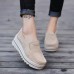 Women Platforms Slip On Casual Suede Comfy Thick Heel Shoes Women Platforms Slip On Casual Suede Comfy Thick Heel Shoes