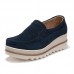 Women Platforms Slip On Casual Suede Comfy Thick Heel Shoes Women Platforms Slip On Casual Suede Comfy Thick Heel Shoes