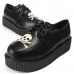 Women's Platform Oxford Shoes Retro Skull Heads Lace-Up Flats Women's Platform Oxford Shoes Retro Skull Heads Lace-Up Flats