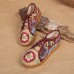 Embroidered Flower Platform Lace Up Folkways Casual Shoes Embroidered Flower Platform Lace Up Folkways Casual Shoes