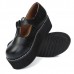 Women Flats Creeper T-Straps Round Toe High Platform Shoes Women Flats Creeper T-Straps Round Toe High Platform Shoes