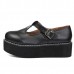 Women Flats Creeper T-Straps Round Toe High Platform Shoes Women Flats Creeper T-Straps Round Toe High Platform Shoes