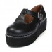 Women Flats Creeper T-Straps Round Toe High Platform Shoes Women Flats Creeper T-Straps Round Toe High Platform Shoes