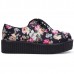 Vintage Floral Lace Up High Platform Skull Flat Creeper Shoes Vintage Floral Lace Up High Platform Skull Flat Creeper Shoes
