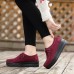 Suede Platforms Lace Up Casual Fashion Shoes For Women Suede Platforms Lace Up Casual Fashion Shoes For Women