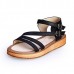 Summer Flat-Bottomed Ladies Sandals Cake Heavy Bottom Large Size Shoes Roman Sandals Summer Flat-Bottomed Ladies Sandals Cake Heavy Bottom Large Size Shoes Roman Sandals
