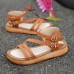 Summer Flat-Bottomed Ladies Sandals Cake Heavy Bottom Large Size Shoes Roman Sandals Summer Flat-Bottomed Ladies Sandals Cake Heavy Bottom Large Size Shoes Roman Sandals