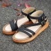 Summer Flat-Bottomed Ladies Sandals Cake Heavy Bottom Large Size Shoes Roman Sandals Summer Flat-Bottomed Ladies Sandals Cake Heavy Bottom Large Size Shoes Roman Sandals