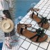 Bohemian Beach Shoe Summer Lace Up Flower Comfy Flat Sandals Bohemian Beach Shoe Summer Lace Up Flower Comfy Flat Sandals