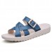 Bandage Buckle Slip On Wedge Sandals Soft Leather Slip On Beach Slipper Sandals Bandage Buckle Slip On Wedge Sandals Soft Leather Slip On Beach Slipper Sandals